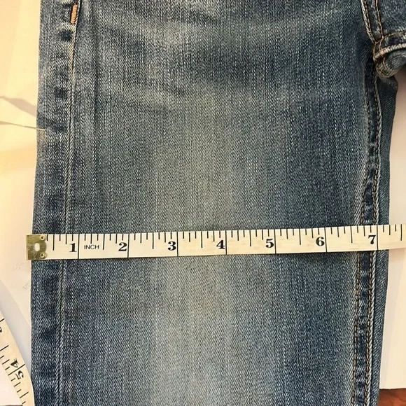 rag & bone Straight Leg Medium Blue Wash Colour: Elgin Women's 24 Raw Hem - Picture 13 of 15